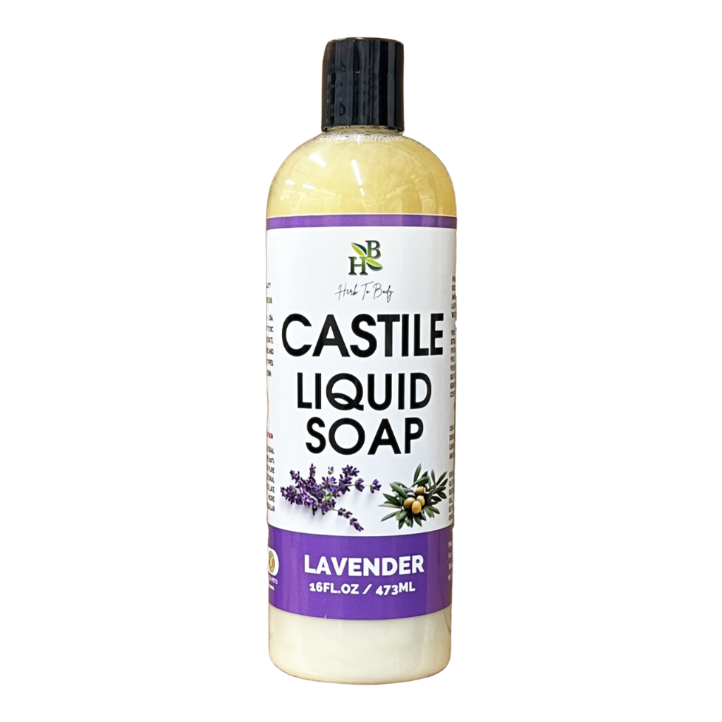 Herb to Body Lavender Castile Liquid Soap Organic 16 fl oz