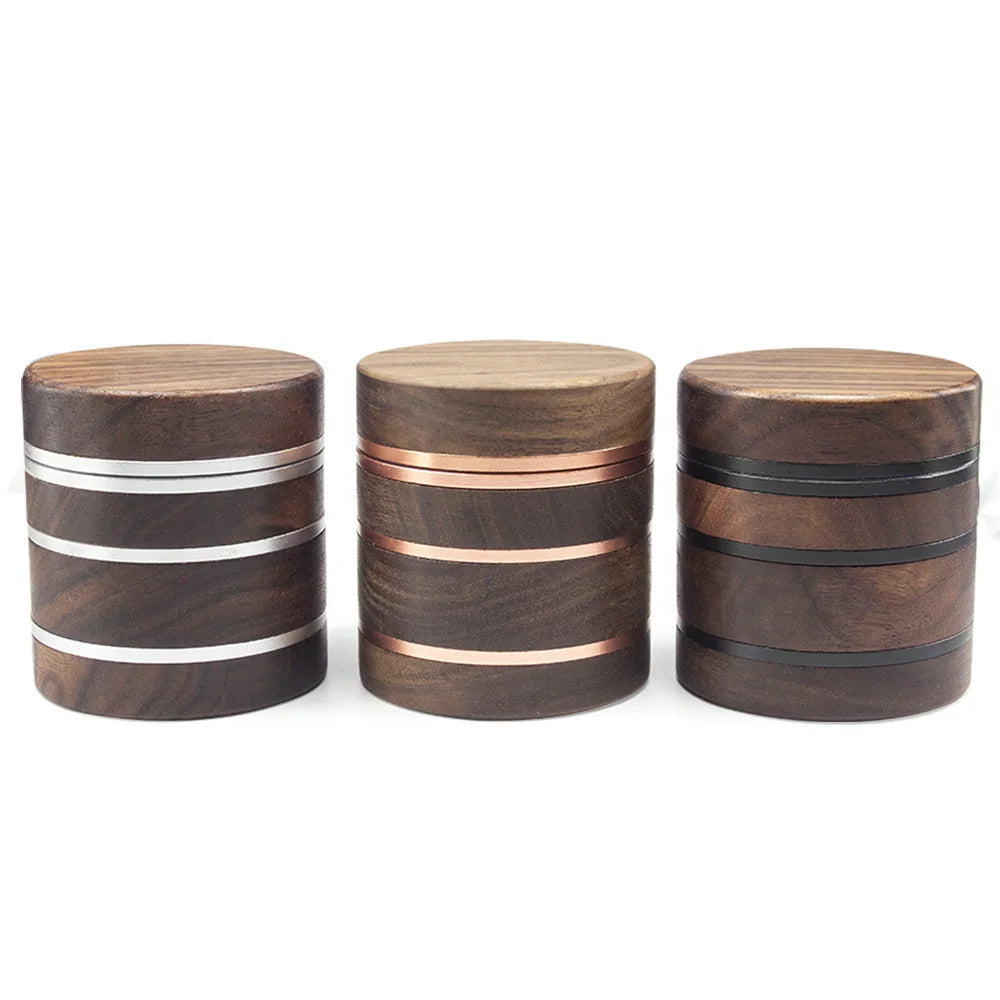 2.5" Herb Grinder 4 Piece Spice Grinder Durable Metal Teeth Manual PollenCatcher