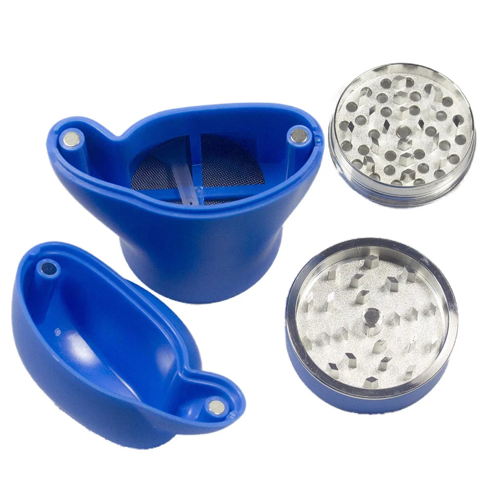 4.6" H 4PC Colorful Fist-Shaped Herb Grinders Tobacco smoking Spice Gift Novetly Herbal Crusher Birthday Gift
