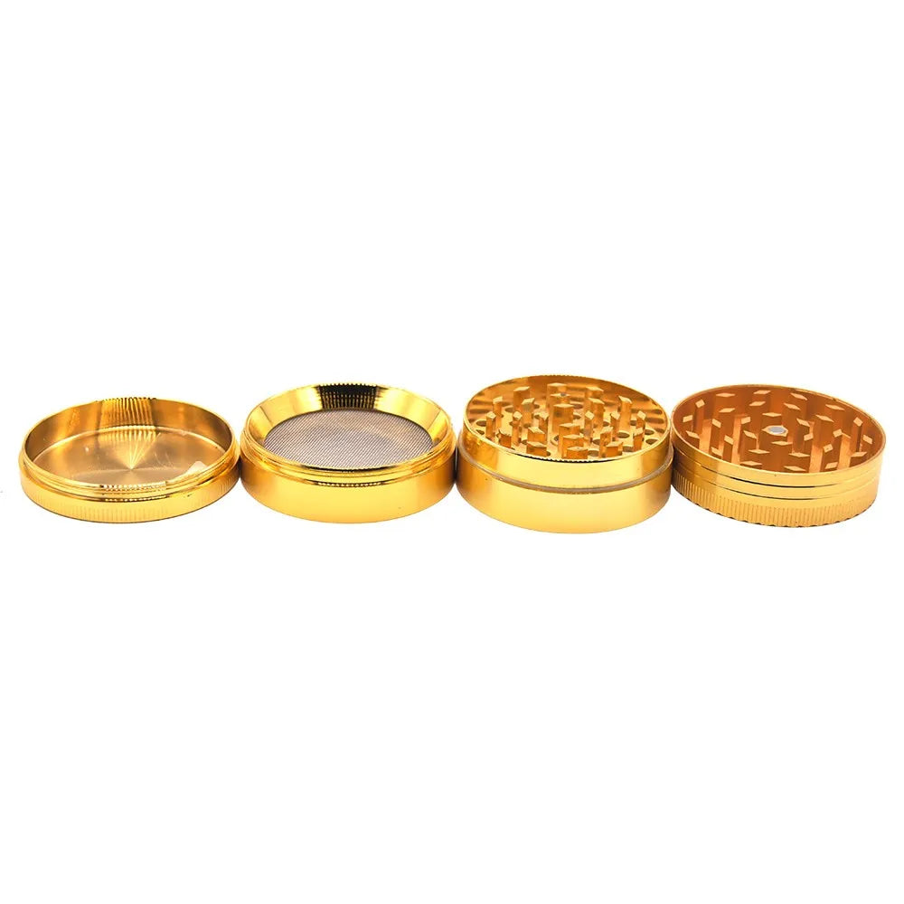 2" 4 Parts Maze Grinder Tobacco Herb Spice Crusher Gold Rose Gold gift