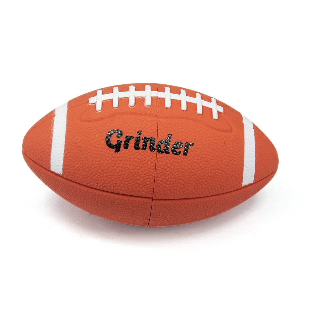 1pc Rubber American Football Herb Grinder for tobacco 4Parts Spice Crusher Gift for Friends Perfect for Valentine's Day Birthday