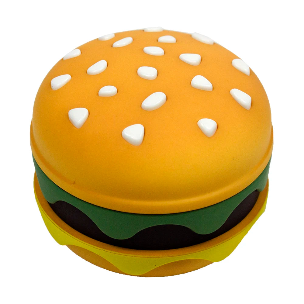 2.75" 4-Layer Metal Spice Herb Grinder Creative Burger Design Manual Tobacco Crusher Funny gift for man Halloween Birthday