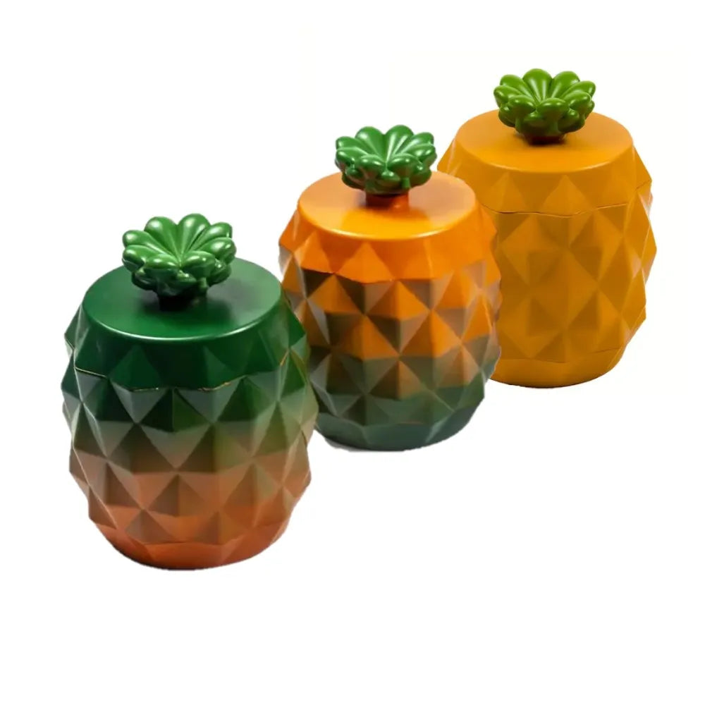 3.3" Height Pineapple Grind 4-Layer Zinc Alloy Herb Grinder Spice Crusher with Sharp Teeth Tobacco Gift for Kitchen home  man