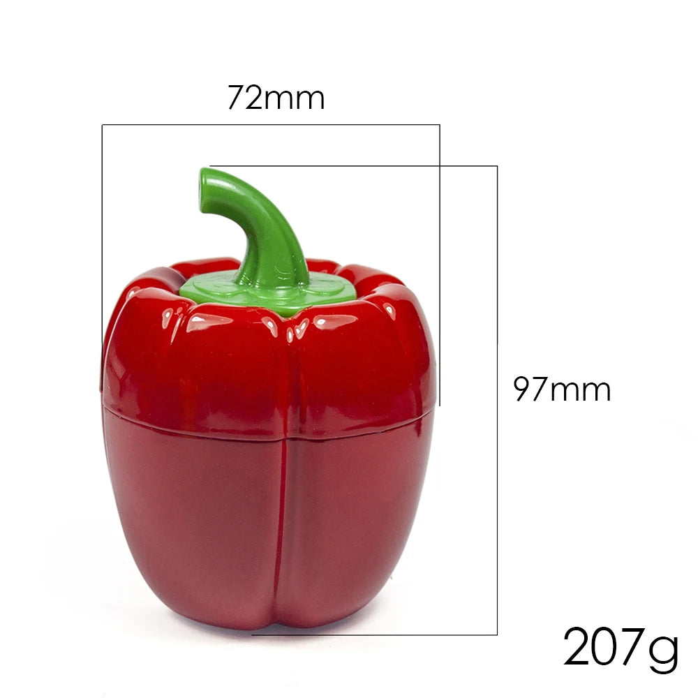 2.3" 4 Parts Cute Pepper Design Herb Grinder for Spices and Tobacco Novelty gift man woman Birthday Christmas