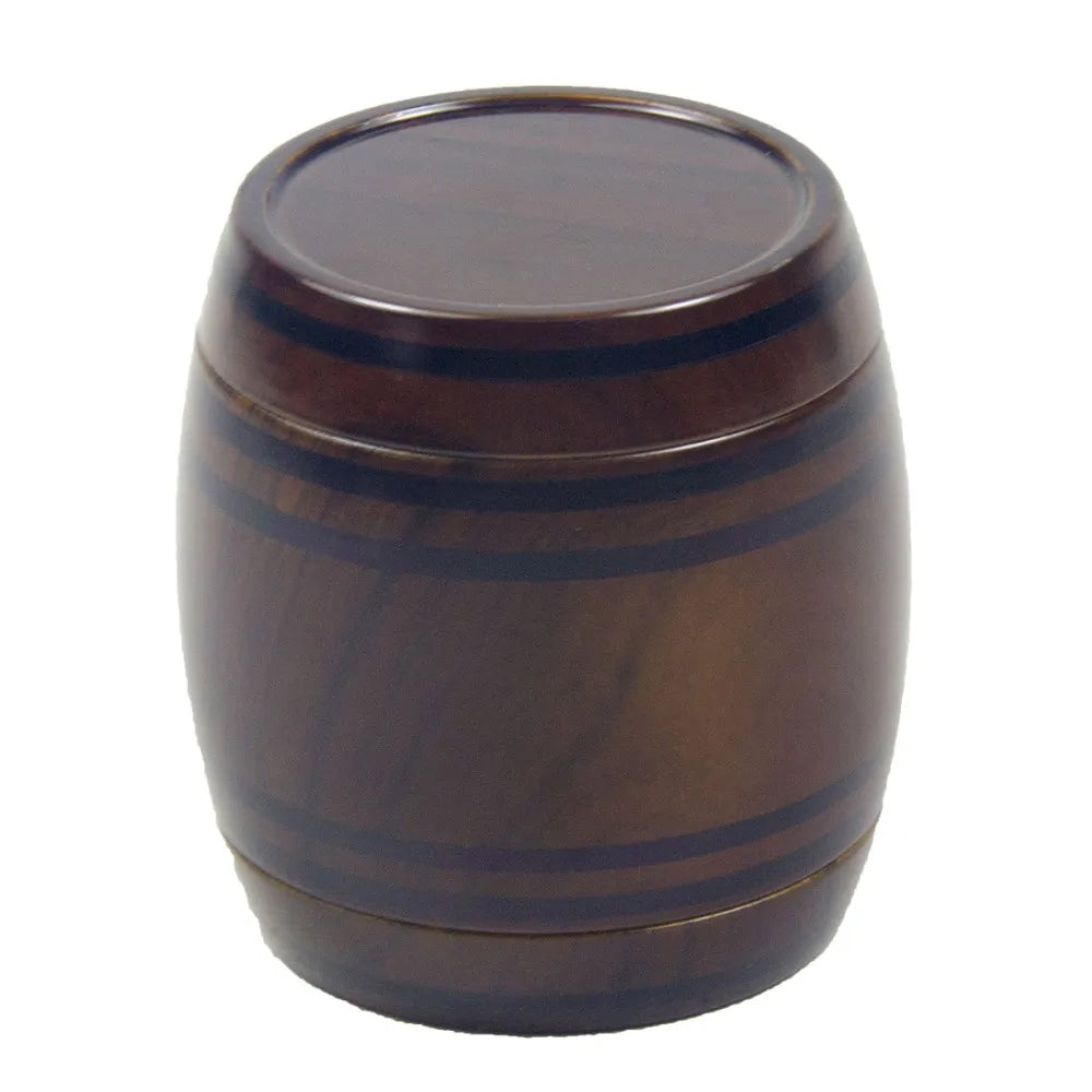 2.5" 4 PC Tobacco Herb Spice Grinder Wine Barrel Design Wooden Look Crusher