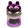 2.44''' 4 Layer Metal Spice Herb Cute Rabbit Grinder with Side Drawer Manual Herb, Salt, and Pepper Tobacco Crusher Gift for Man