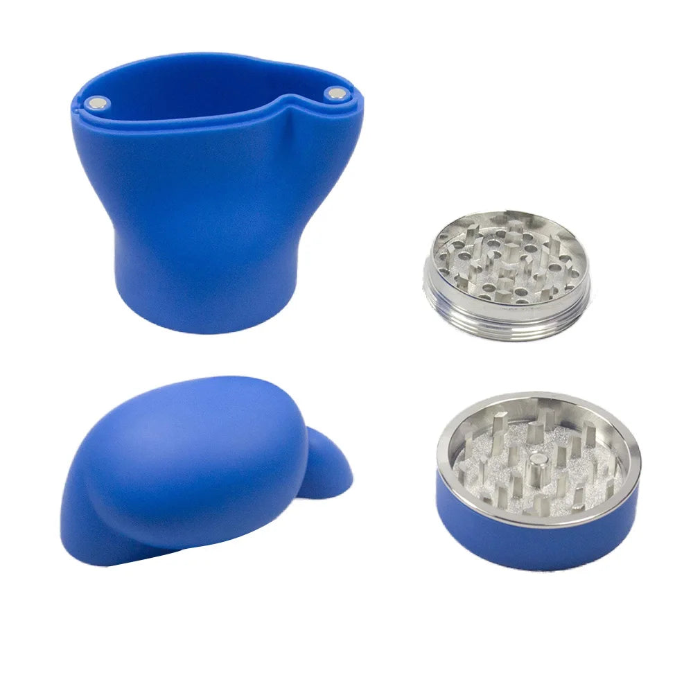 4.6" H 4PC Colorful Fist-Shaped Herb Grinders Tobacco smoking Spice Gift Novetly Herbal Crusher Birthday Gift