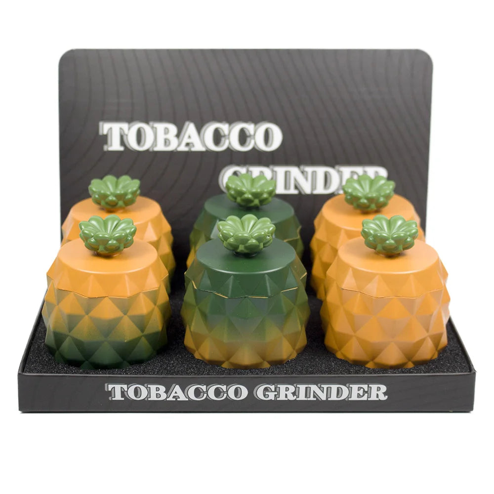 3.3" Height Pineapple Grind 4-Layer Zinc Alloy Herb Grinder Spice Crusher with Sharp Teeth Tobacco Gift for Kitchen home  man