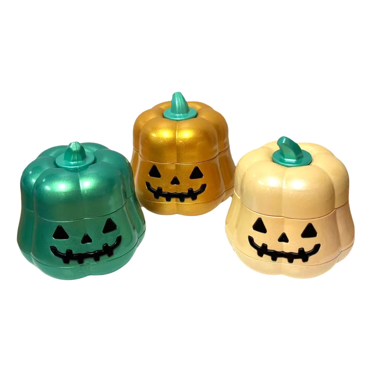 2.4'' 4 Parts Pumpkin Herb Grinder Metal Tobacco Crusher Grinder Gift for Friends Perfect for Valentine's Day  Birthday