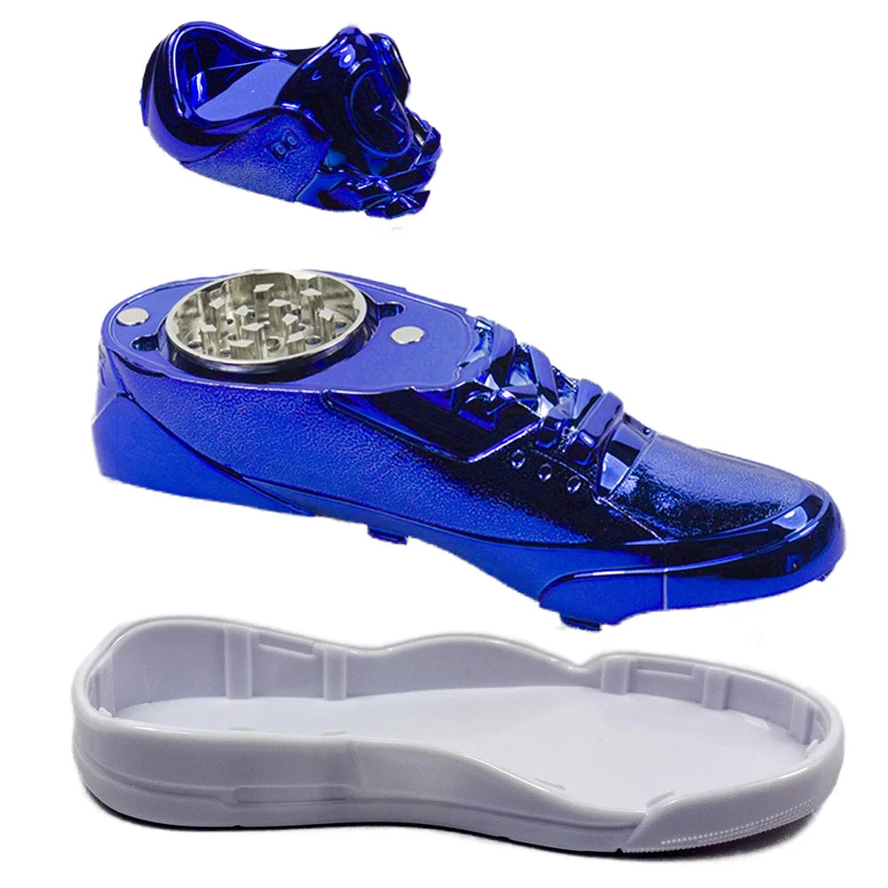 1.5" Spice Herb Tobacco Shiny Sneaker Grinder 3 Piece Crusher with Sharp Teeth colorful shoes Gift for man Smoke Home Travel