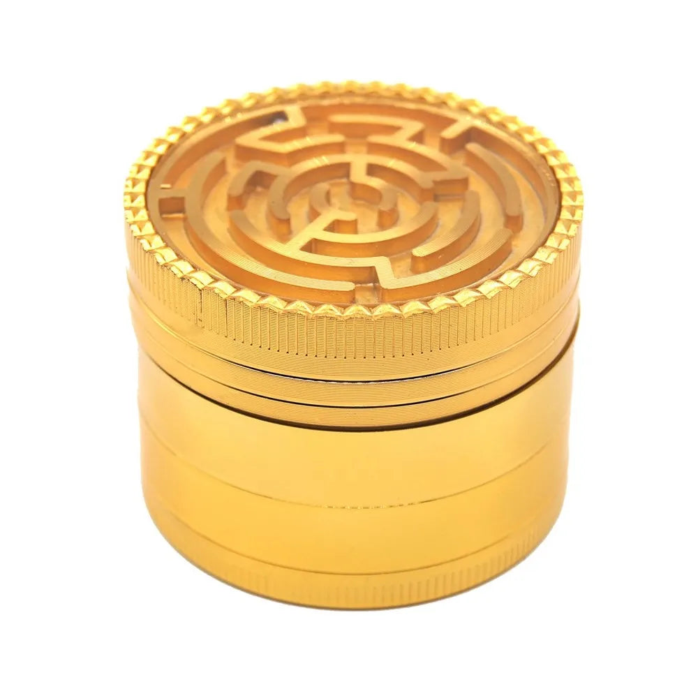 2" 4 Parts Maze Grinder Tobacco Herb Spice Crusher Gold Rose Gold gift