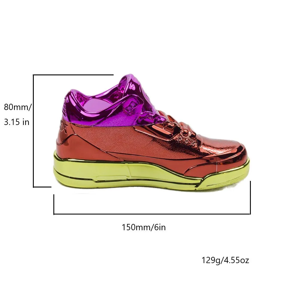 1.5" Spice Herb Tobacco Shiny Sneaker Grinder 3 Piece Crusher with Sharp Teeth colorful shoes Gift for man Smoke Home Travel