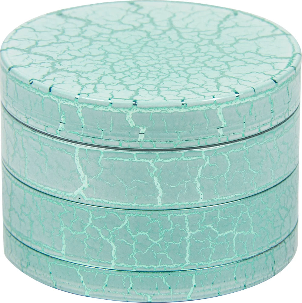 2.1'' Candy Cracked Color Tobacco Herb Grinder 4pc Zinc Alloy Spice Crusher gift Good Idea for Halloween Christmas Gift