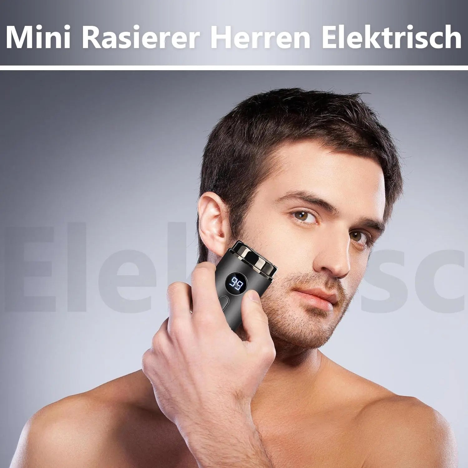 New Model Mini Portable Electric Shaver, New Upgrade Pocket Shaver Mini Shavers for Men, Mini Electric Shaver, LED Power Display