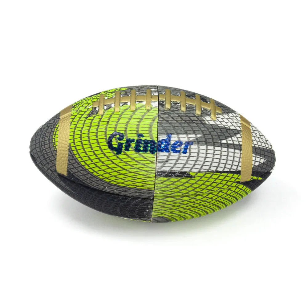1pc Rubber American Football Herb Grinder for tobacco 4Parts Spice Crusher Gift for Friends Perfect for Valentine's Day Birthday