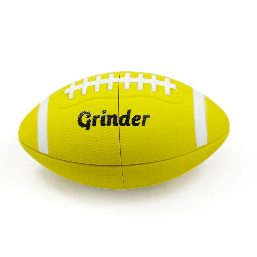 1pc Rubber American Football Herb Grinder for tobacco 4Parts Spice Crusher Gift for Friends Perfect for Valentine's Day Birthday