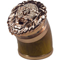 2.5" 5 Piece Lion gift Metal Herb Spice Smoke Tobacco Bent Grinder Rhinestone Diamond Metal Herb Grinder