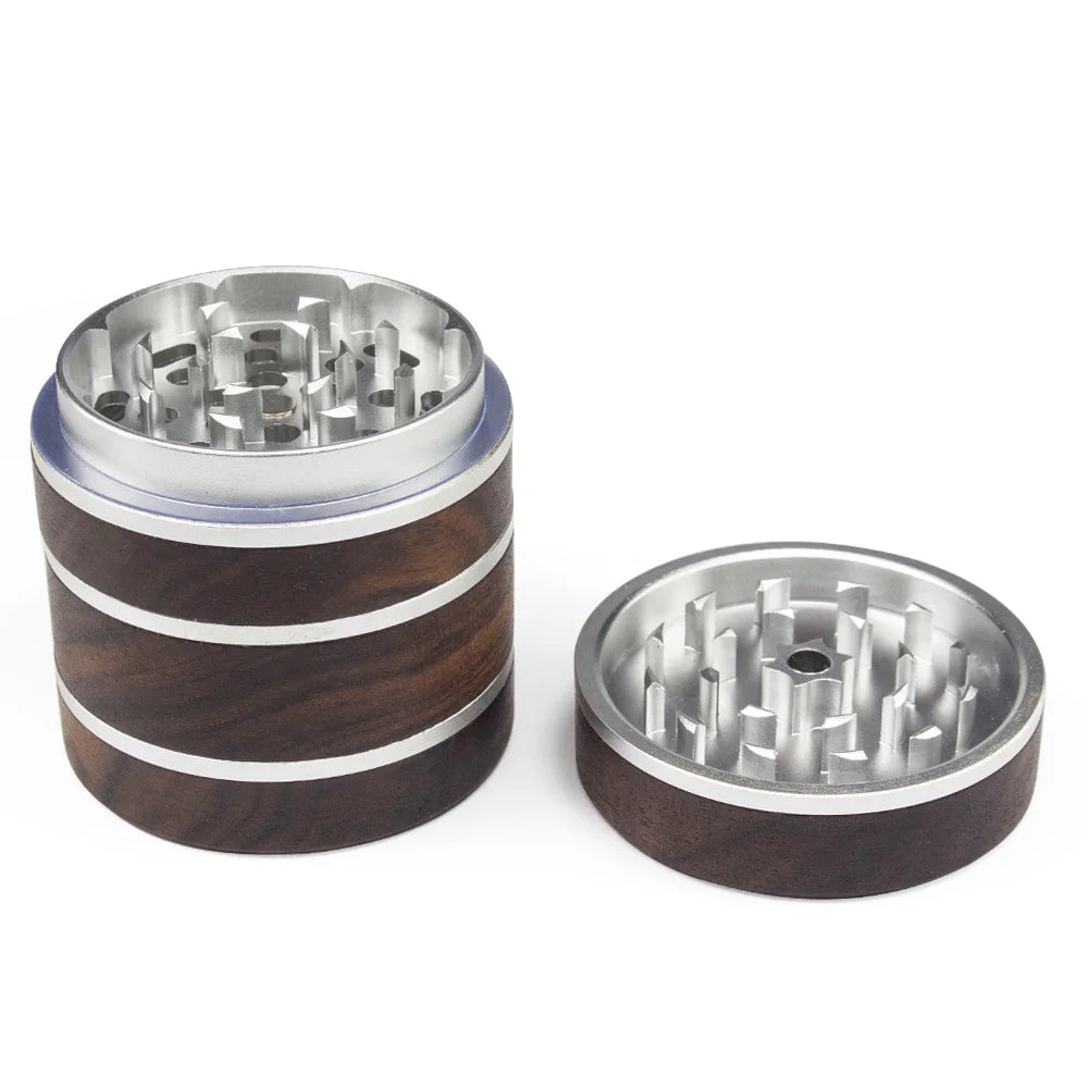 2.5" Herb Grinder 4 Piece Spice Grinder Durable Metal Teeth Manual PollenCatcher