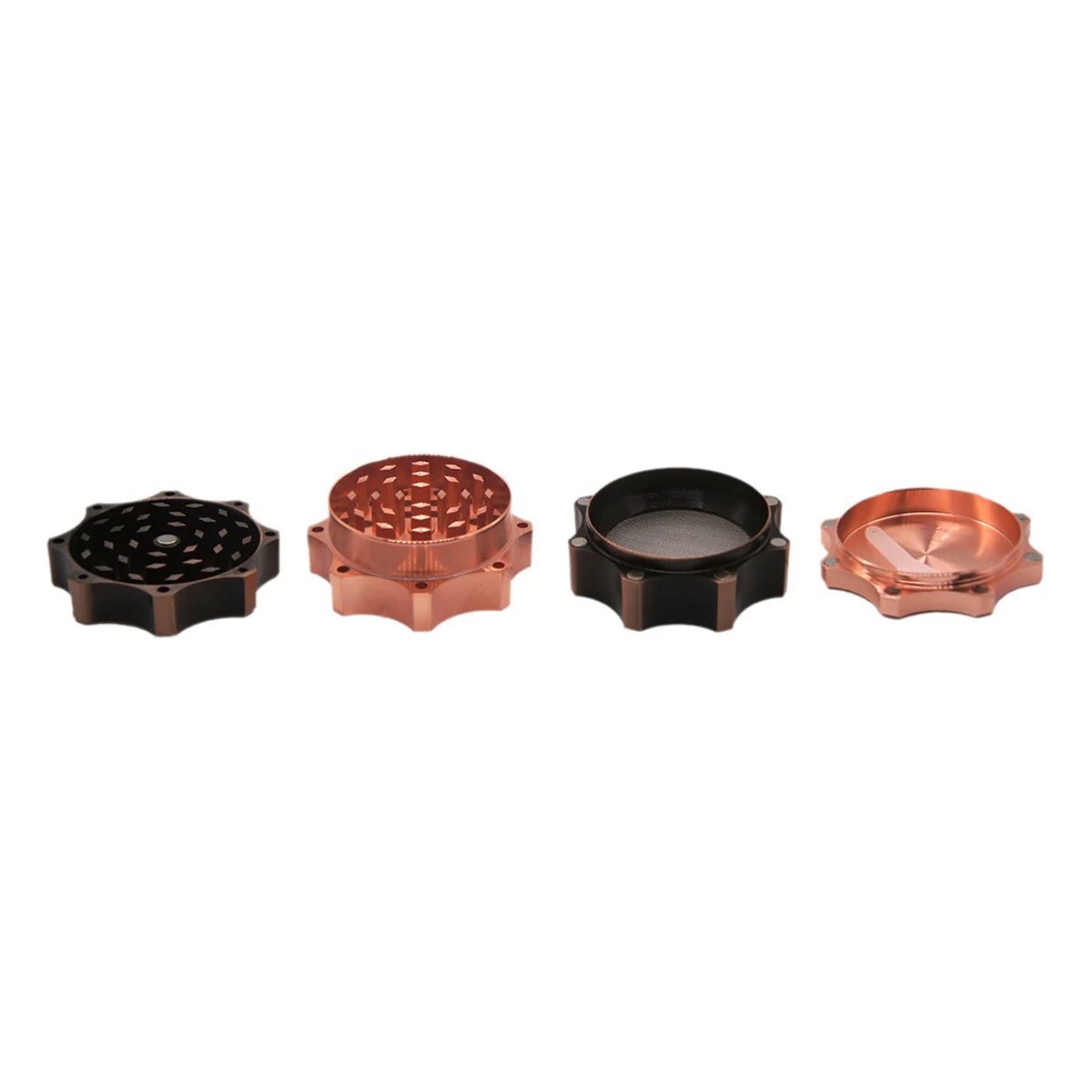 2.3" 4 PC Cube Shape Aviation Tobacco Herb Spice Grinder Smoke Crusher Novelty gift fashion Christmas gift