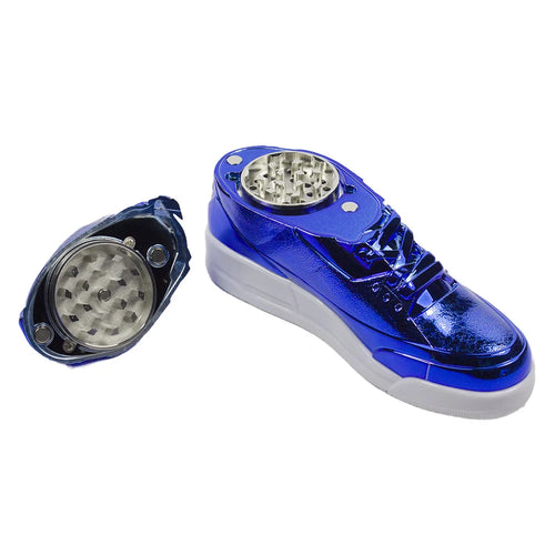 1.5" Spice Herb Tobacco Shiny Sneaker Grinder 3 Piece Crusher with Sharp Teeth colorful shoes Gift for man Smoke Home Travel