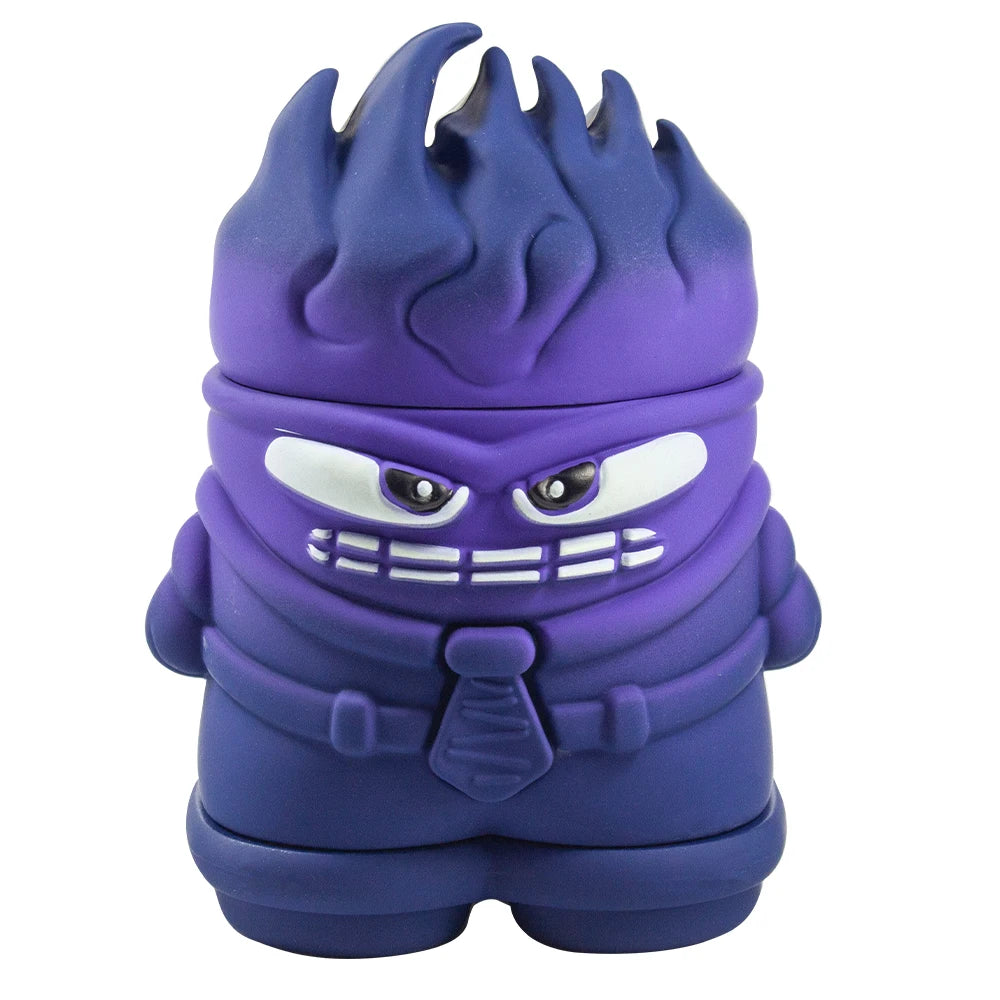 2.3'' Funny Monster Rubber finish Spice Herb Grinder With Drawer Tobacco Crusher
