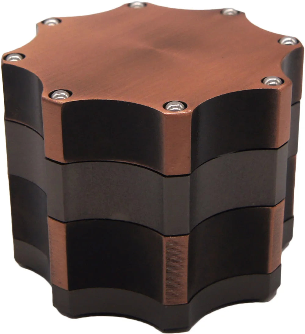 2.3" 4 PC Cube Shape Aviation Tobacco Herb Spice Grinder Smoke Crusher Novelty gift fashion Christmas gift