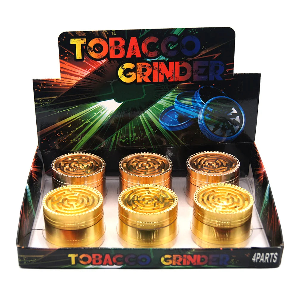 2" 4 Parts Maze Grinder Tobacco Herb Spice Crusher Gold Rose Gold gift