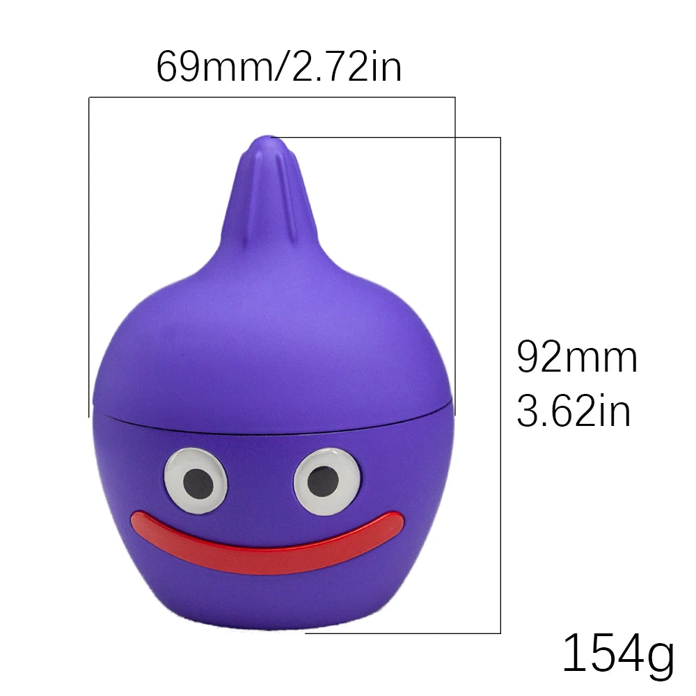 2.72'' Cartoon Fun Novelty Smile Face Herb Grinder 4 Layer Spice Crusher Easy Use Durable Gadget for Grinding Spices