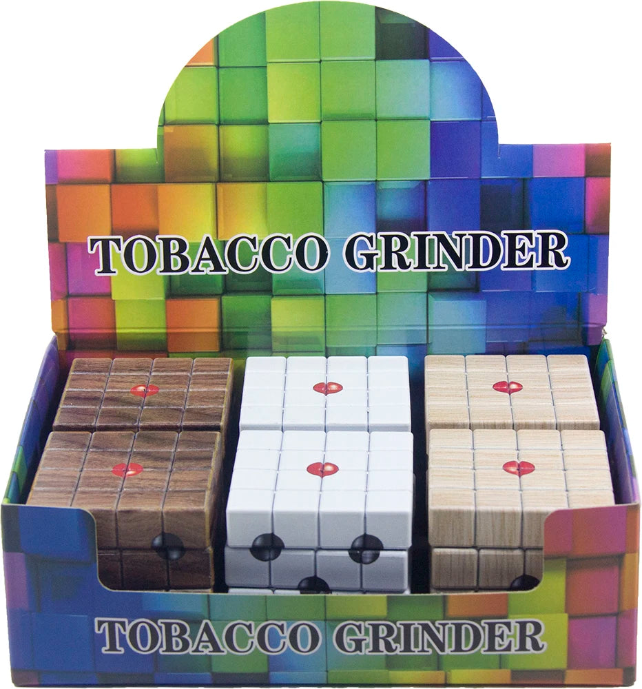 2.3" 4 PC Dice Shape Aviation Tobacco Herb Spice Grinder Smoke Crusher Novelty gift