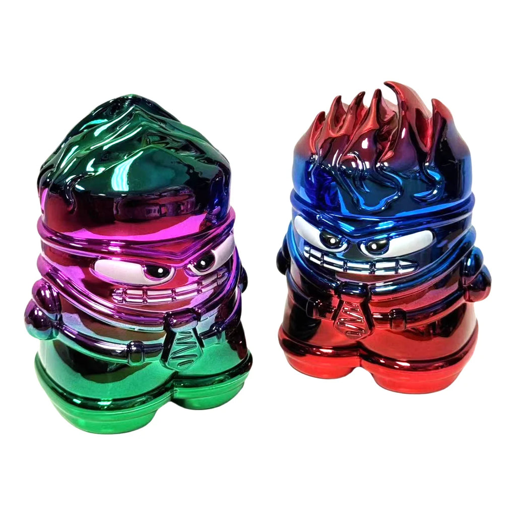 2.3'' Funny Monster shiny Spice Herb Grinder With Drawer Tobacco Crusher gift for birthday man friend
