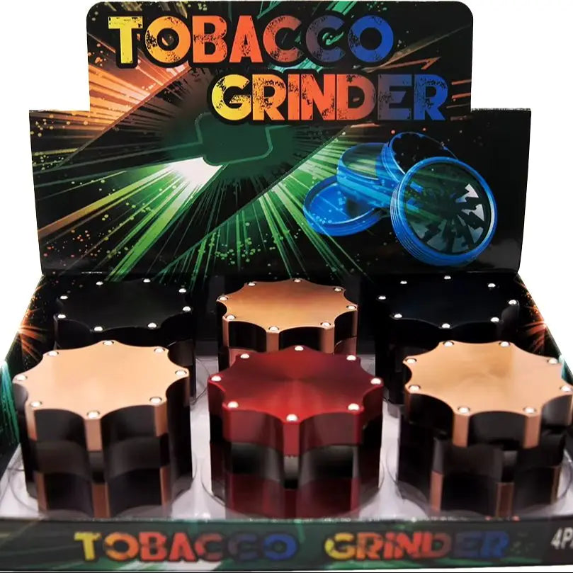2.3" 4 PC Cube Shape Aviation Tobacco Herb Spice Grinder Smoke Crusher Novelty gift fashion Christmas gift