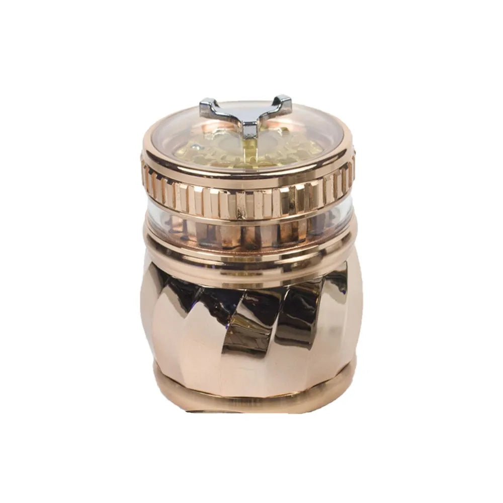 2.5" 4 Part Metal Grinder Tobacco Herb Spice Crusher Spinning Top gift for man friends birthday Perfect for Valentine's Day