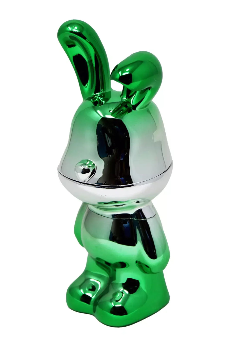 6.5" H 4PC Colorful Metallic Bunny -Patterned Cute Grinders Tobacco Herb Spice Gift Grinders for Smoking Metal