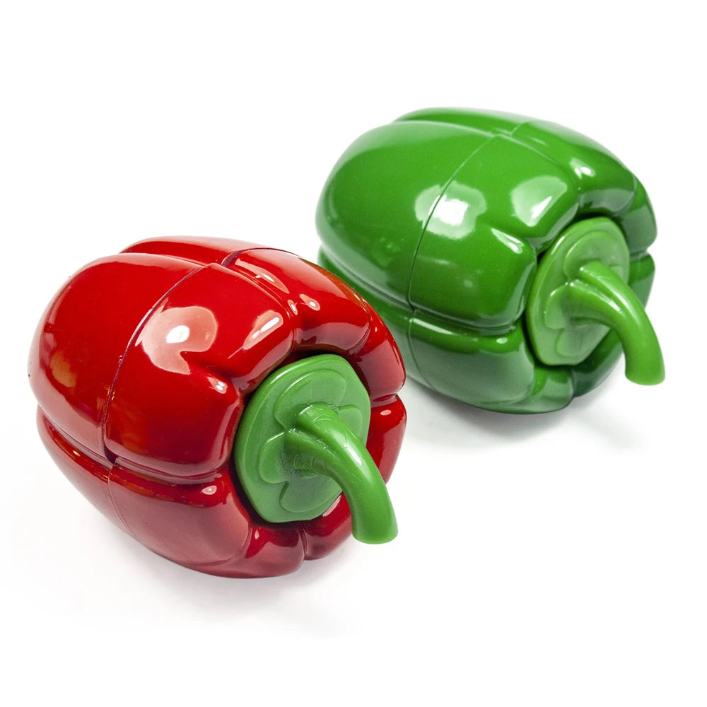 2.3" 4 Parts Cute Pepper Design Herb Grinder for Spices and Tobacco Novelty gift man woman Birthday Christmas