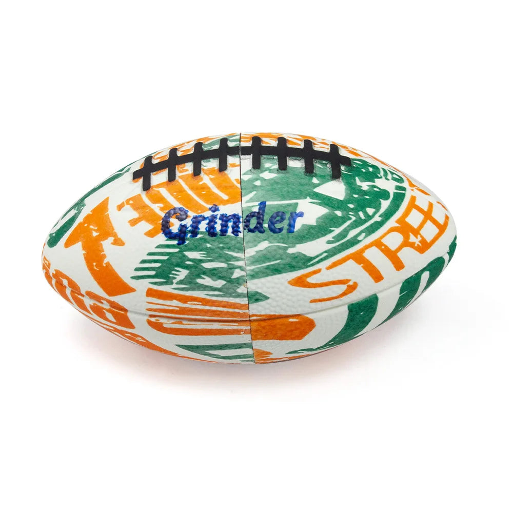 1pc Rubber American Football Herb Grinder for tobacco 4Parts Spice Crusher Gift for Friends Perfect for Valentine's Day Birthday