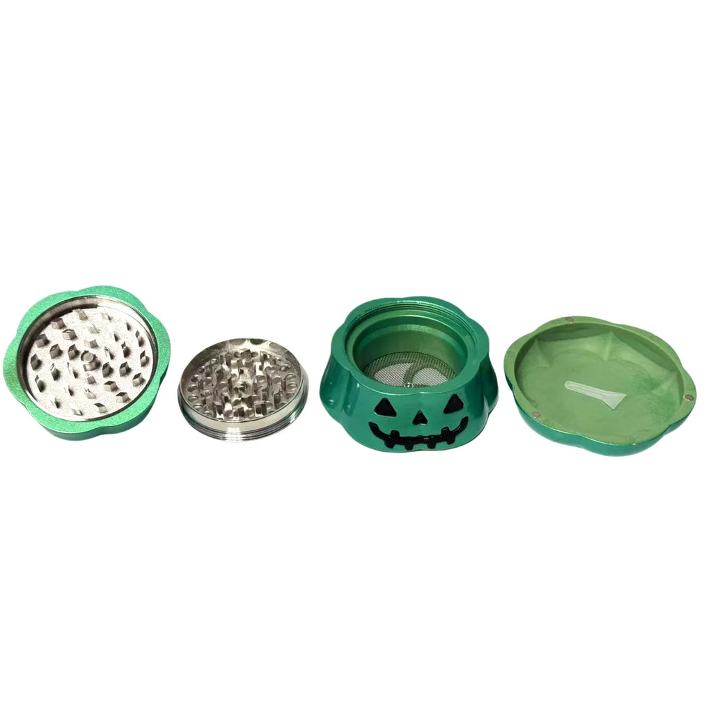 2.4'' 4 Parts Pumpkin Herb Grinder Metal Tobacco Crusher Grinder Gift for Friends Perfect for Valentine's Day  Birthday