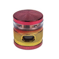 2.5" Shiny Herb spice Grinder 4 Layer with window Sharp Teeth & Storage Chamber