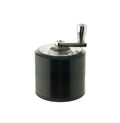 2.1" 4 PC Aluminum Tobacco Herb Spice Crusher Crank Tobacco Spice Grinder Handle Crank Smoke Metal Chromium Crusher Skull