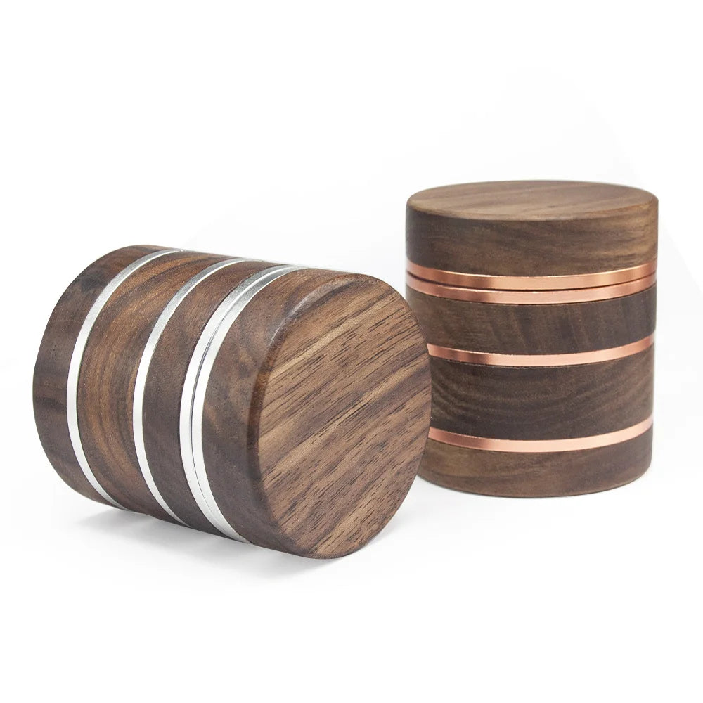 2.5" Herb Grinder 4 Piece Spice Grinder Durable Metal Teeth Manual PollenCatcher