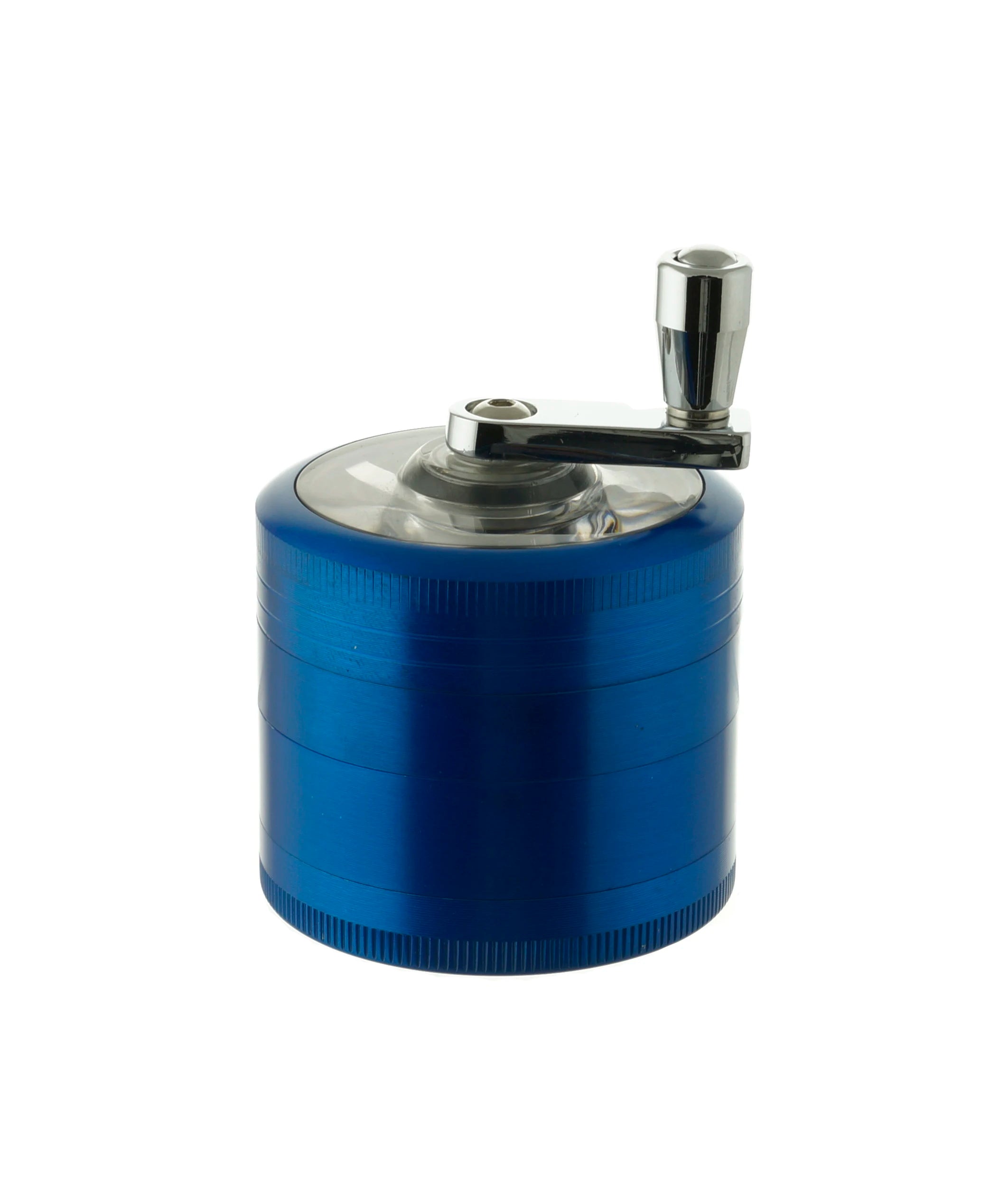 2.1" 4 PC Aluminum Tobacco Herb Spice Crusher Crank Tobacco Spice Grinder Handle Crank Smoke Metal Chromium Crusher Skull