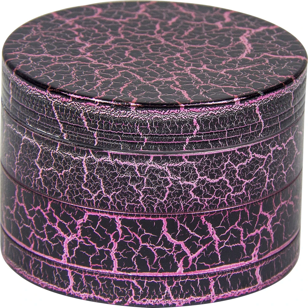 2.1'' Candy Cracked Color Tobacco Herb Grinder 4pc Zinc Alloy Spice Crusher gift Good Idea for Halloween Christmas Gift