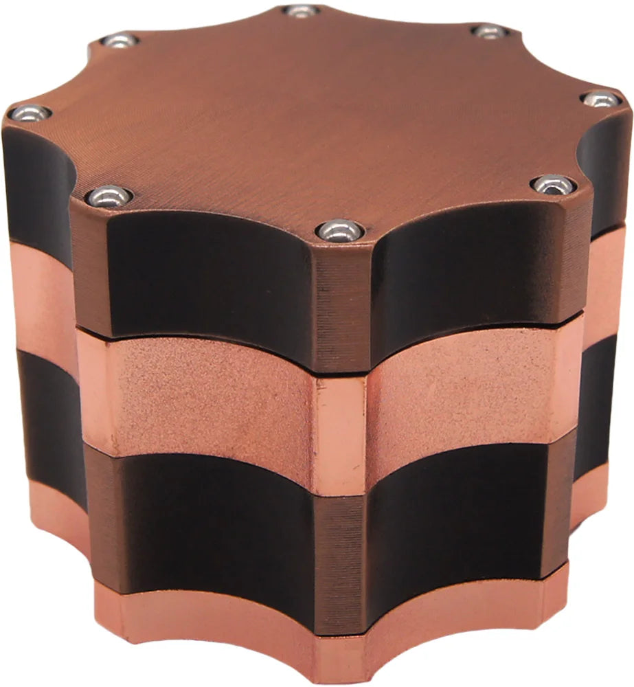 2.3" 4 PC Cube Shape Aviation Tobacco Herb Spice Grinder Smoke Crusher Novelty gift fashion Christmas gift
