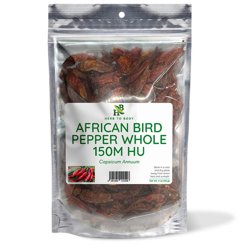 African Bird Pepper Whole Dried Chili Peppers 150,000 SHU