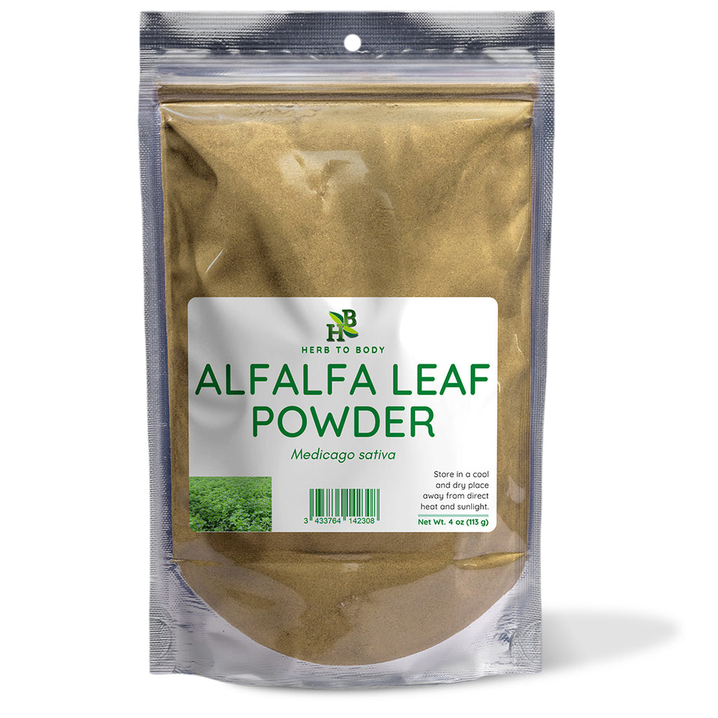 Herb To Body Alfalfa Leaf Powder Dried Herbal Supplement 4oz