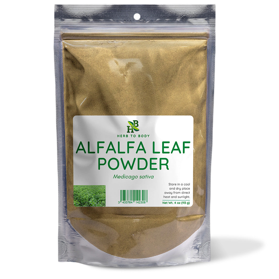 Herb To Body Alfalfa Leaf Powder Dried Herbal Supplement 4oz