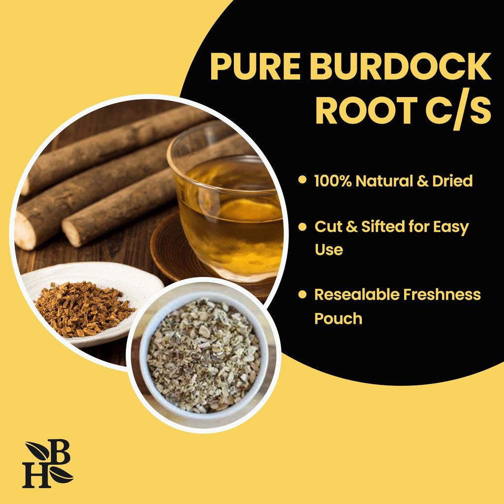 Herb To Body Burdock Root Cut and Sifted Dried Herb