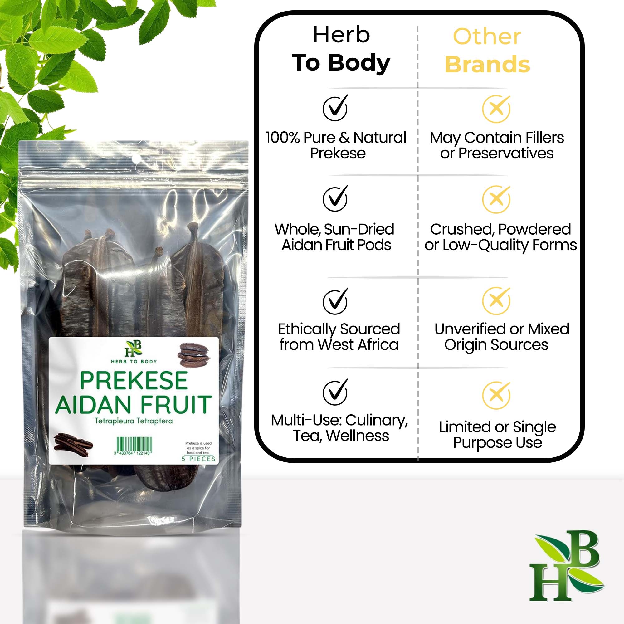 Herb To Body Prekese Aidan Fruit Whole Dried Pods