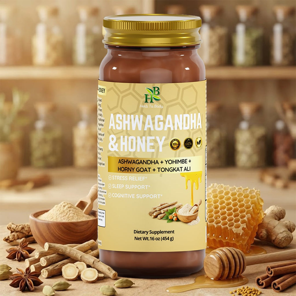 Herb To Body Ashwagandha Honey Blend 16 oz