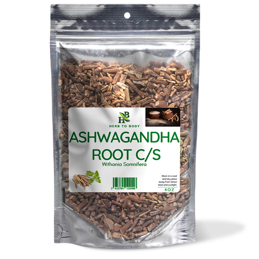Herb To Body Ashwagandha Root Cut & Sifted Dried Herb