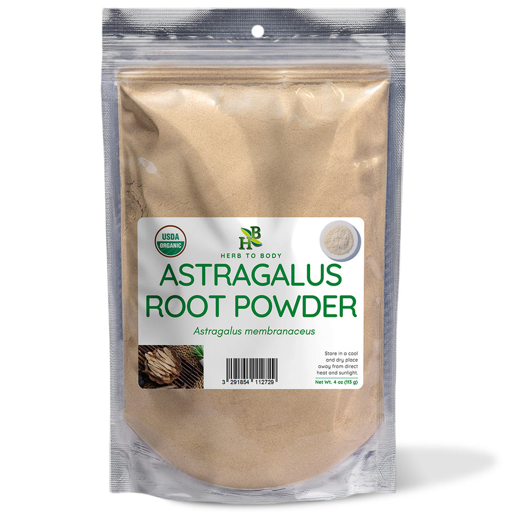 Herb To Body Astragalus Root Powder Whole Root Supplement 4oz 1lb